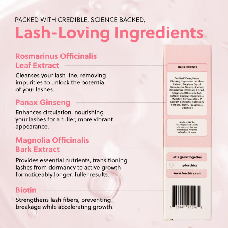 Sérum De Crescimento De Cílios Forlash Da Forchics, Pacote C - Image 6