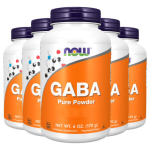 Gaba Pó Puro 170g Produto Importado 5un Now Foods