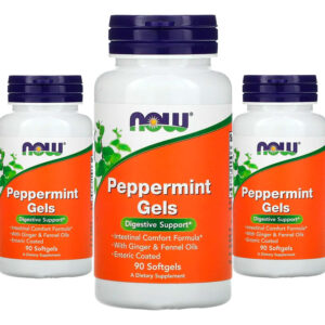 Géis De Hortelã Pimenta Now Foods Peppermint 90softgels 3un Sabor Sem Sabor