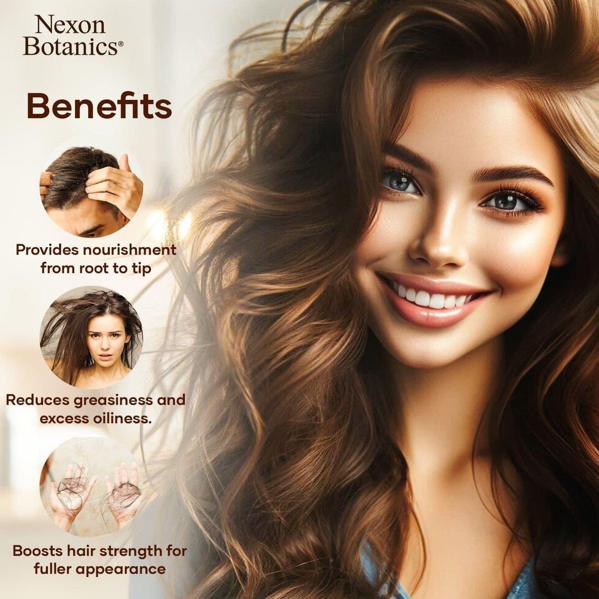 Óleo De Cabelo Nexon Botanics Nourishing 120ml Para Cabelos - Imagem 3