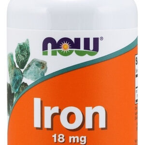 Ferro 18mg Iron 120 Cápsulas Veganas Now Foods