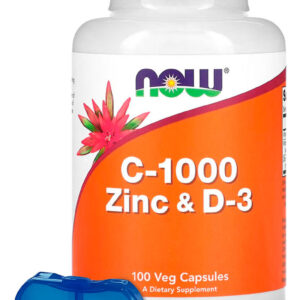 Vitamina C-1000 Zinco E D3 Now Foods 100 Cáps