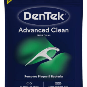 Palhetas De Fio Dental Dentek Triple Clean Advanced Clean 15