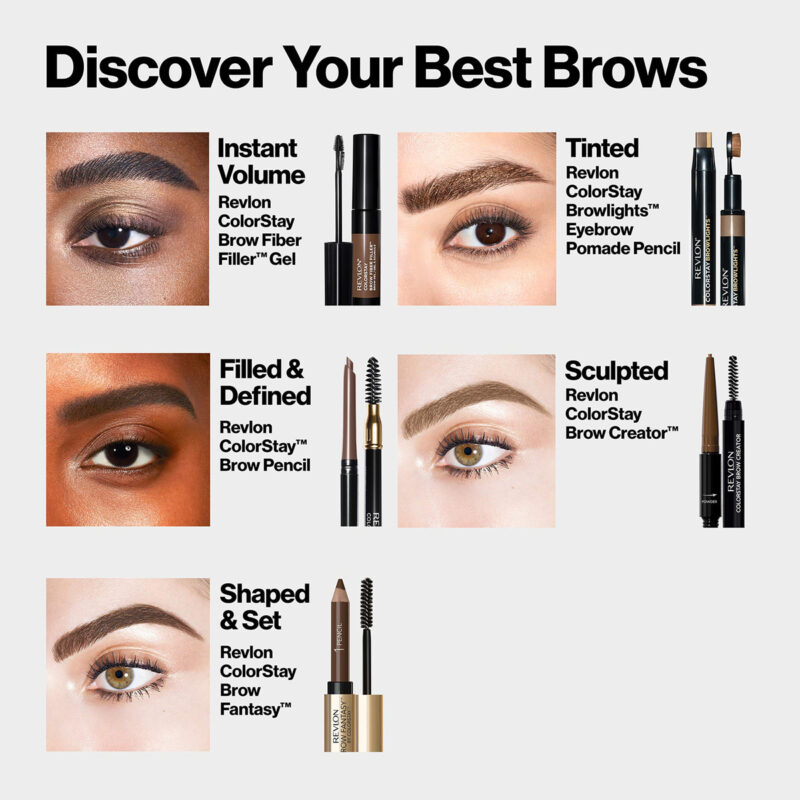 Revlon Brow Fantasy Lápis E Gel, Loiro Escuro [104], 0,04 Oz - Image 7