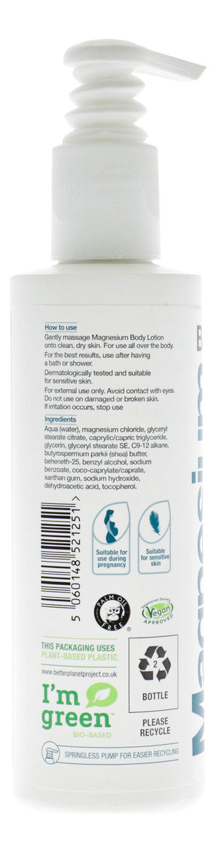 Loção Corporal Betteryou Magnesium 180 Ml Unissex - Imagem 2
