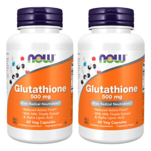 Glutationa 500mg Now Foods Glutathione 60 Veg Caps 2un