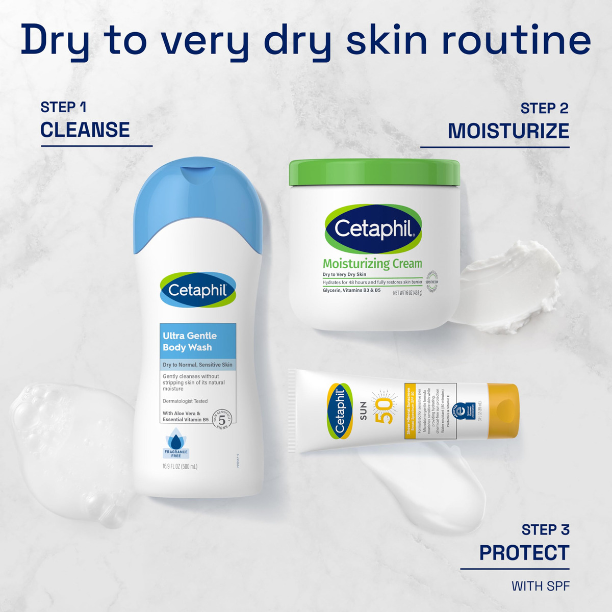 Creme Hidratante Cetaphil Face & Body 473ml Para Pele Seca - Imagem 6