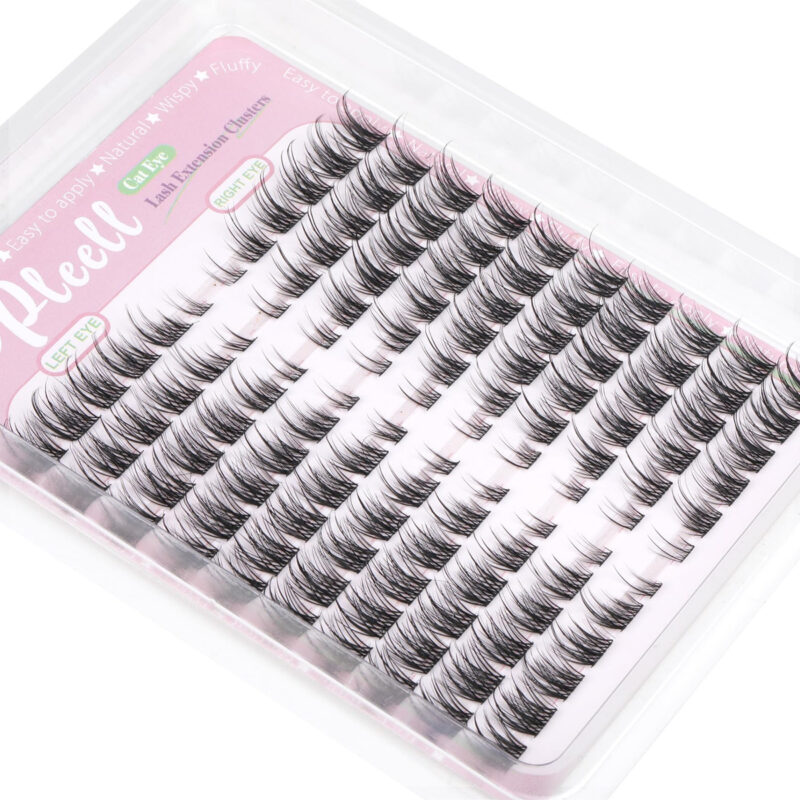 Kit De Extensão De Cílios Pleell Wispy Lash Clusters C Curl - Image 7