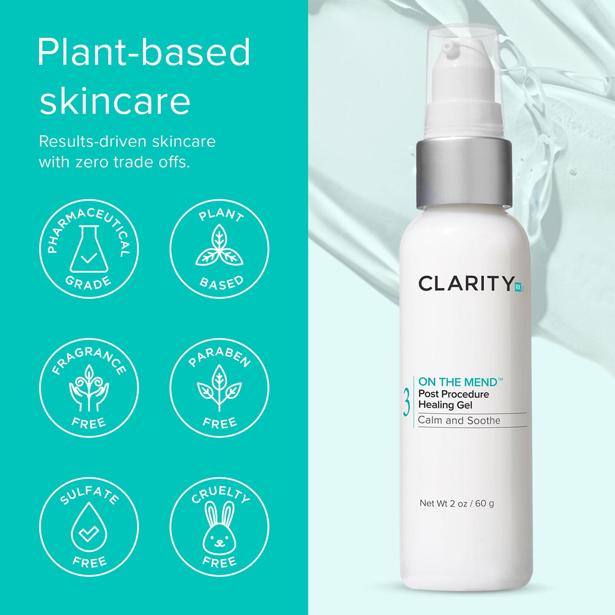 Gel De Cura Clarityrx On The Mend Para Rosto E Corpo 60ml - Imagem 5