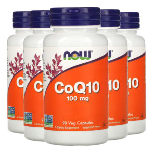 Coenzima Coq10 Now Foods 100mg 90 Veg Cápsulas Importado 5un