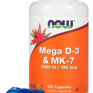 Vitamina Mega D-3 E Mk-7 Now Foods 120veg Caps