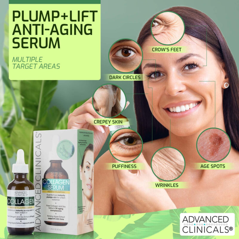 Sérum Advanced Clinicals Collagen Para Endurecer A Pele Faci - Image 4