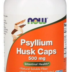 Psyllium Casca Husk 500mg Now Foods Vegana 500 Capsulas