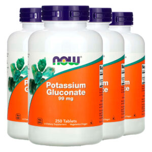 Gluconato Potássio 99mg Now Foods 250 Tabs Importado 4un