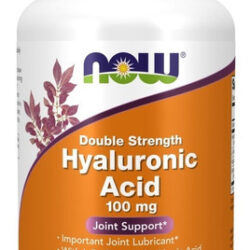 Ácido Hialurônico Potência Dupla 100mg 120 Caps Now Foods Sabor Sem Sabor