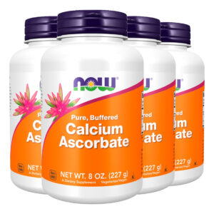 Ascorbato De Cálcio 227g Pó Importado 4un Now Foods