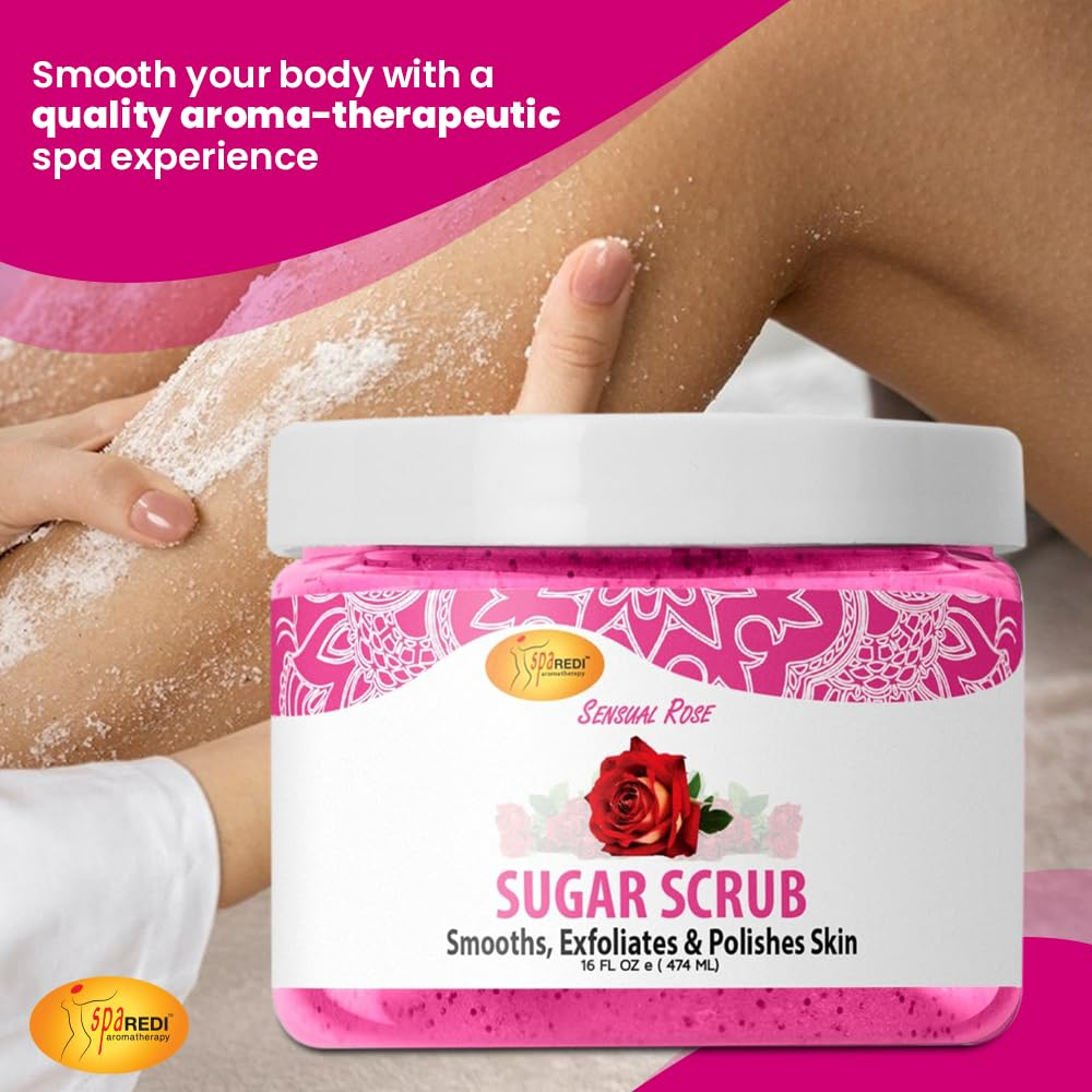Esfoliante Corporal Spa Redi Sensual Rose 473ml Hidratante E - Imagem 3