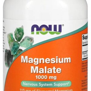 Magnésio Dimalato Malate 1000mg Now Foods 180tablets Eua/usa