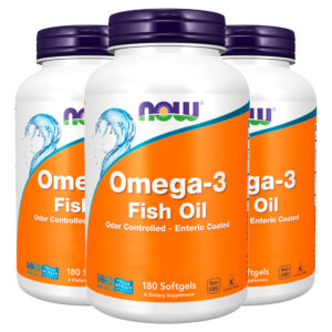 Ômega-3 Now Foods 180 Epa / 120 Dha 180soft Importado 3un
