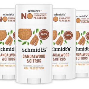 Desodorante Schmidt's Sandalwood & Citrus 75 Ml 4 Unidades
