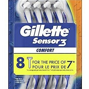 Gillette Sensor3 Comfort Barbeadores Descartáveis Masculinos