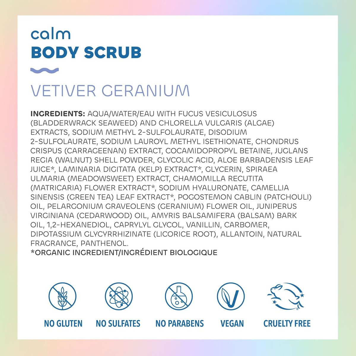 Esfoliante Corporal Seaweed Bath Co. Calm Vetiver Gerânio 18 - Imagem 3