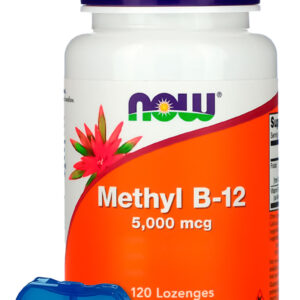 Now Foods Vitamina B12 Metilcobalamina 120pst +porta Cáps