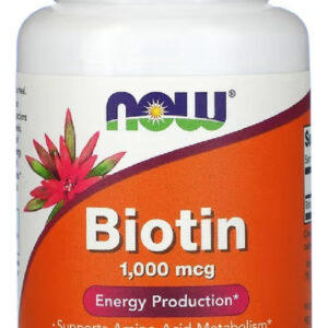 Biotina 1000 Mcg Now Foods 100 Cápsulas Importado