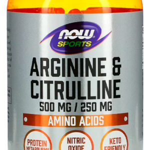 Arginine Citrulline 500/250mg Now Foods 240cap Importado