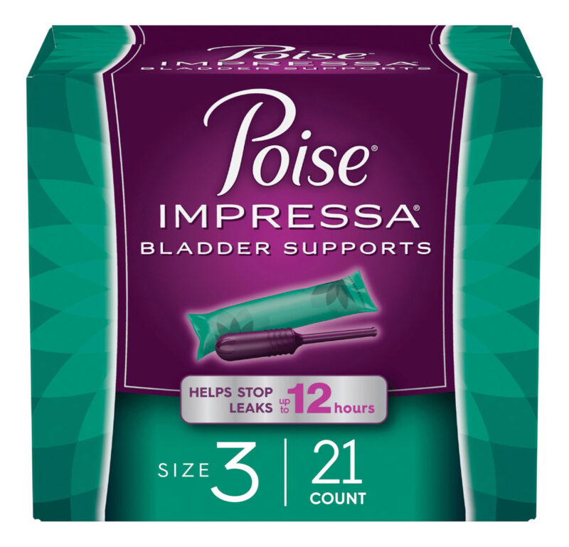Suporta Incontinência Urinária: Poise Impressa, Tamanho 3, 2