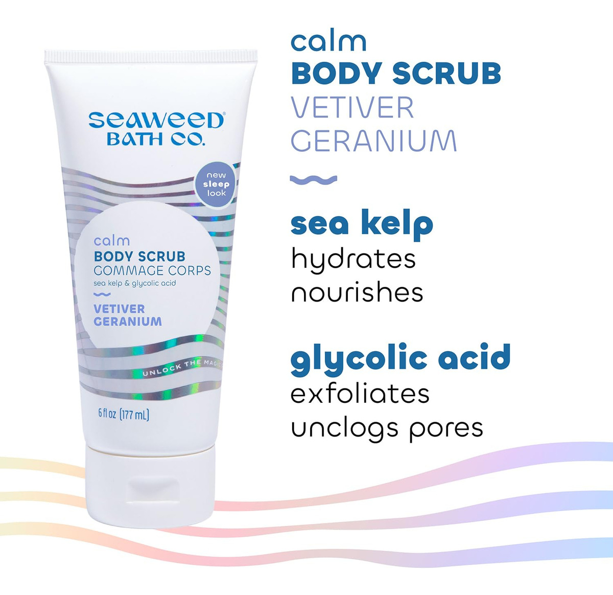 Esfoliante Corporal Seaweed Bath Co. Calm Vetiver Gerânio 18 - Imagem 5