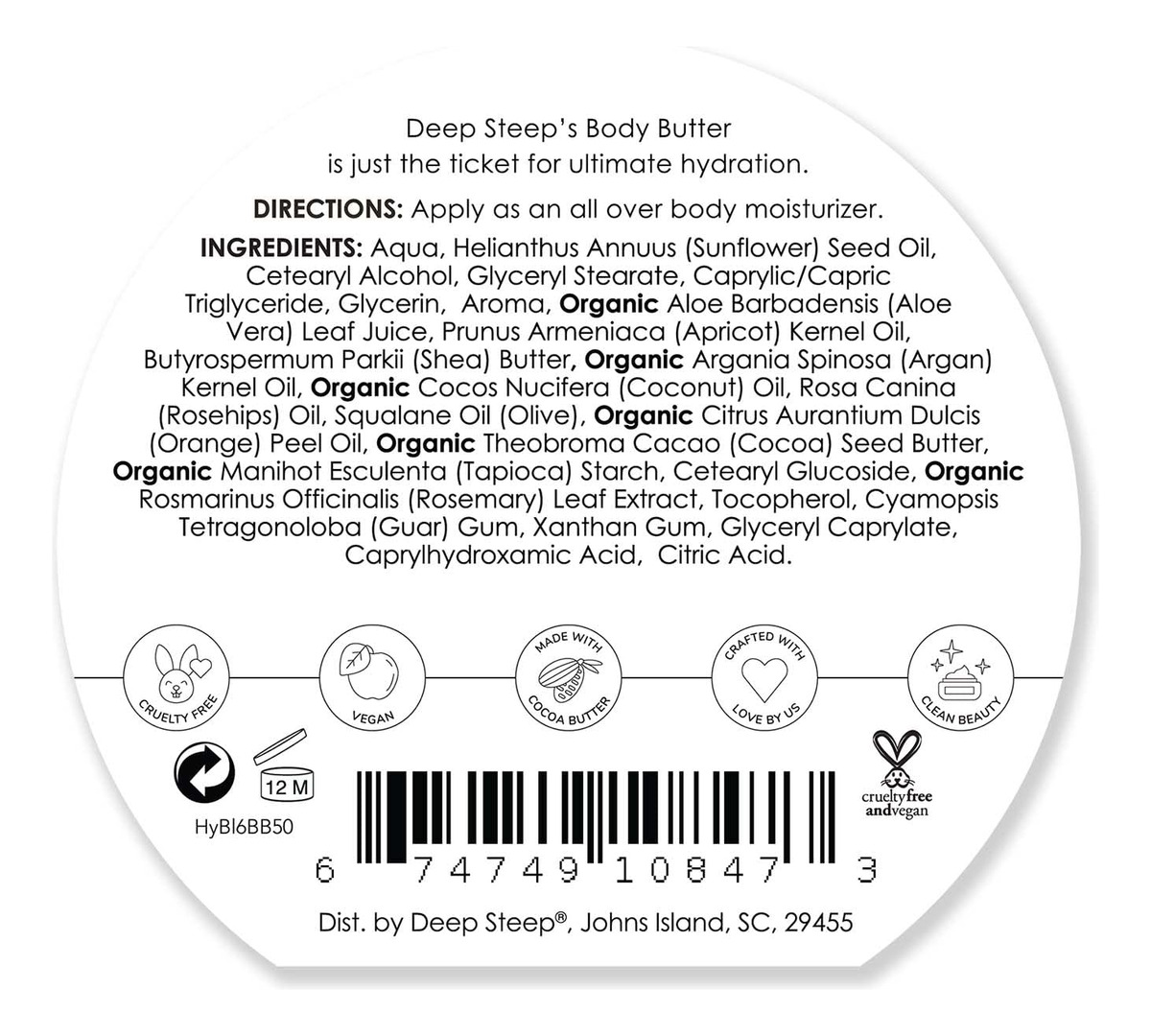 Manteiga Corporal Deep Steep Honey Blossom 180ml - Imagem 3