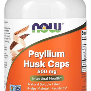 Fibra De Psyllium 500mg Now Foods Psyllium Husk 200veg Caps Sabor Sem Sabor