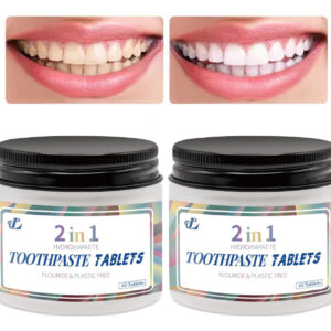 Creme Dental Tabs 2 Em 1 Nano Hidroxiapatita 62 Comprimidos