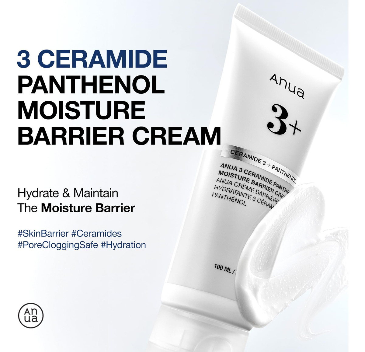 Creme De Barreira De Umidade Anua 3 Ceramide Panthenol 100ml - Imagem 2