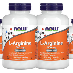 L-arginina 500mg Now Foods L-arginine 250 Veg Caps 4un Sabor Sem Sabor