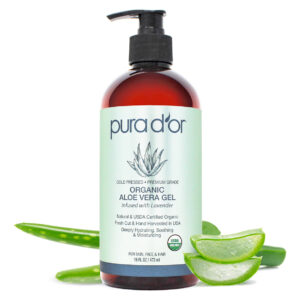 Gel De Aloe Vera Pura D'or 473ml Hidratante Orgânico De Lava