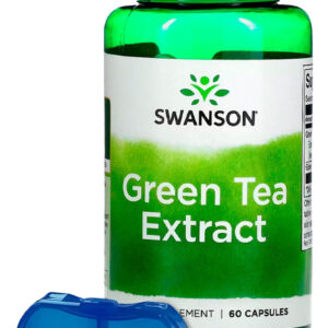 Extrato De Chá Verde 500mg Swanson 60 Caps + Porta Cápsulas