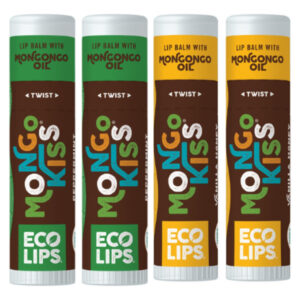 Bálsamo Labial Eco Lips Mongo Kiss Organic, Pacote Com 4 Uni