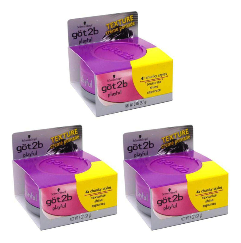 Creme Texturizante Pomade Got2b Playful 60 Ml (pacote De 3) - Image 4