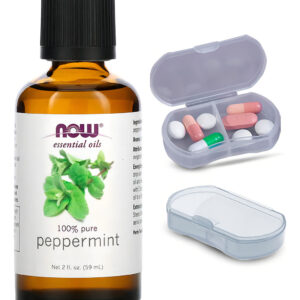 Now Foods Óleo De Menta 59ml 100% Puro + Porta Cápsulas