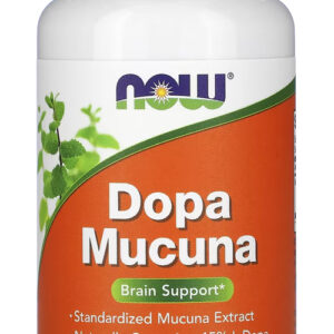 Dopa Mucuna 90 Cápsulas Vegetarianas Nowfoods Importado