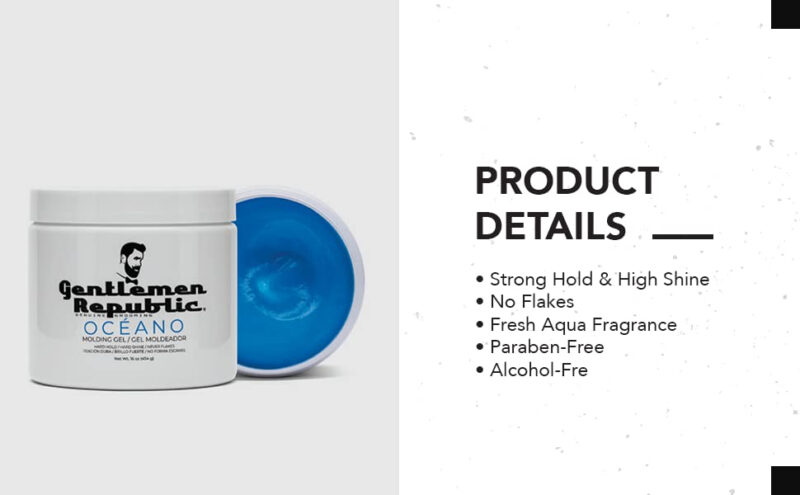 Gel Para Cabelo Gentlemen Republic Oceano 473ml Strong Hold - Imagem 6