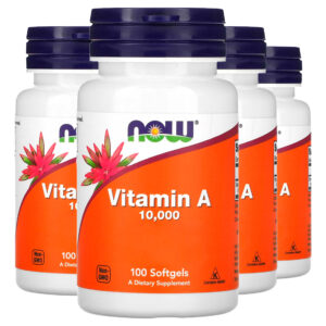 Vitamina A 10.000ui 100 Softgels Importado 4un Now Foods