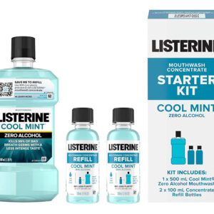 Kit Inicial Para Enxaguante Bucal Listerine Zero Alcohol Con