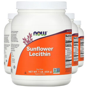 Lecitina De Girassol Pó 454 G Puro Importado 4un Now Foods