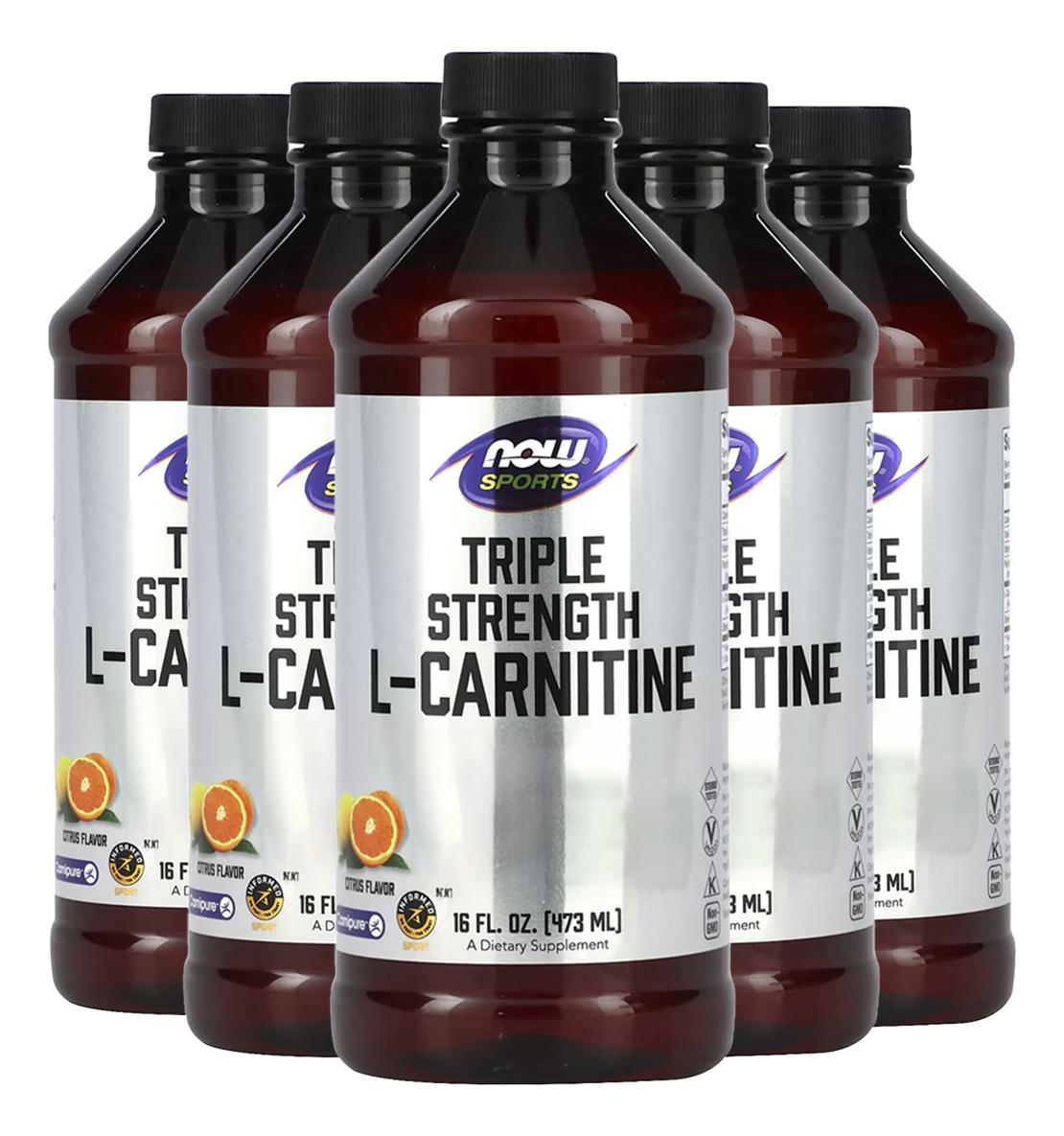 L-carnitina Líquida Now Foods 473 Ml Importado 5un