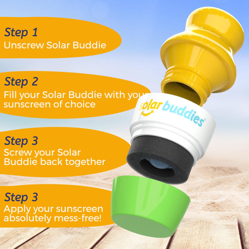 Aplicador De Protetor Solar Solar Buddies Single Green Recar - Image 5