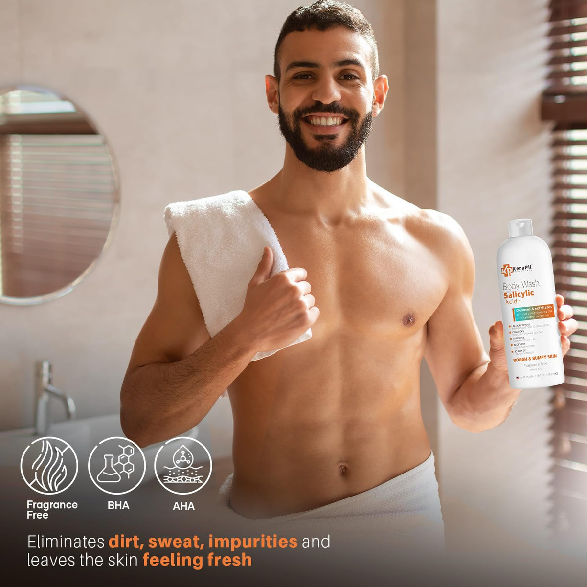 Sabonete Líquido Esfoliante Kerapil Com Ácido Salicílico 480 - Imagem 6