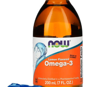 Ômega-3 Mol. Destilado Now Foods 200ml Sabor Limão